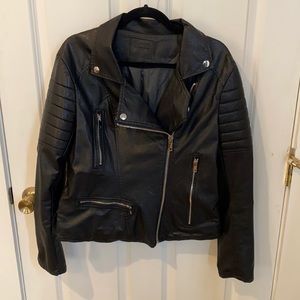 Faux leather jacket